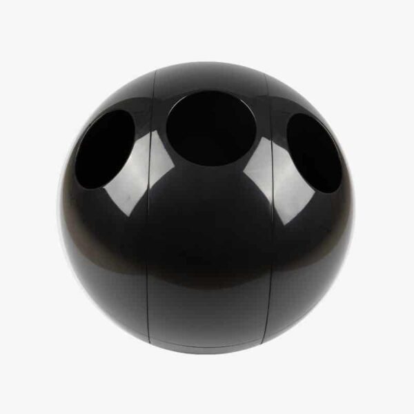 Soldidesign Sfera abs natural black - Recycling bin 120lt - 60cm