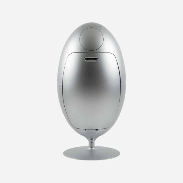 Soldidesign Ovetto metal aluminium opaque - Recycling bin